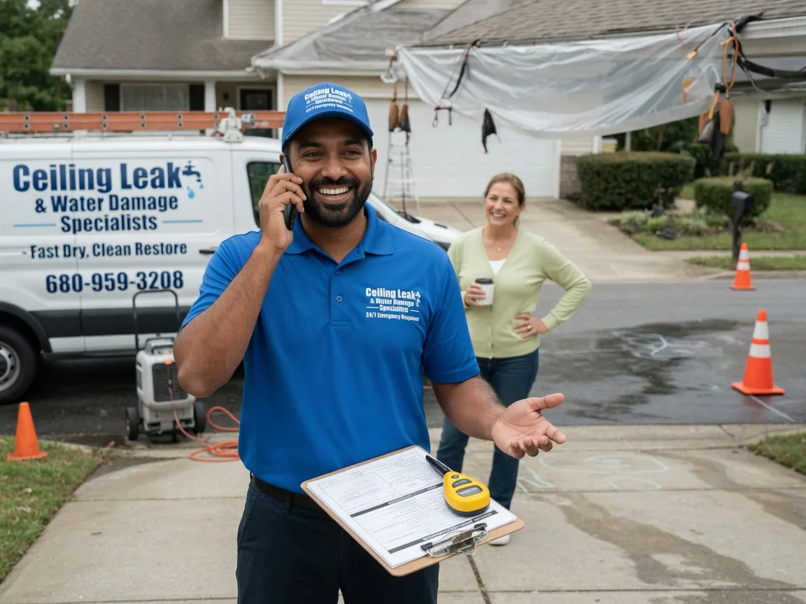 Ceiling Leak Cleanup Bruceville, TX FAQs